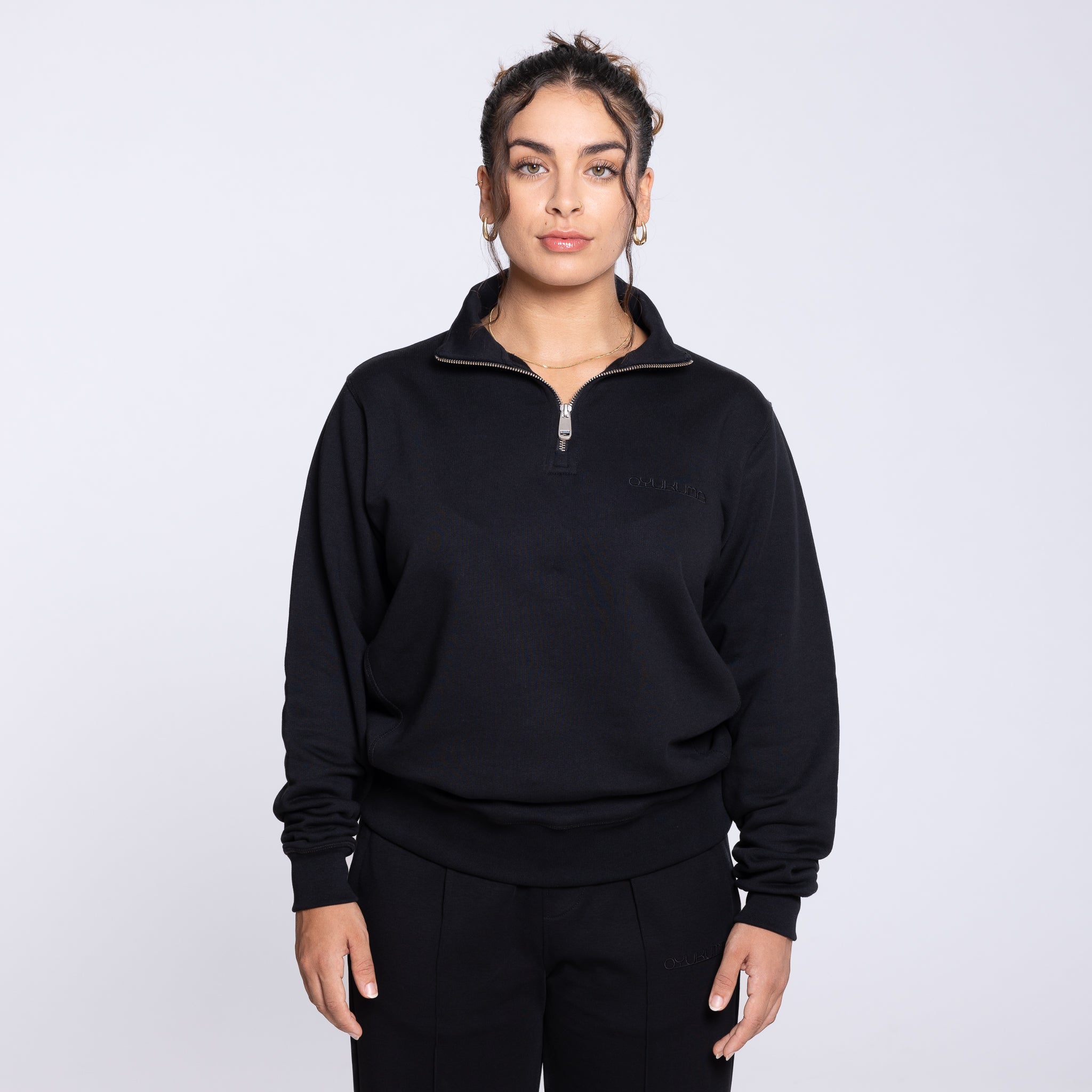 Major Half Zip Black