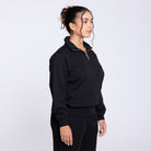 side view Major Half Zip Black 